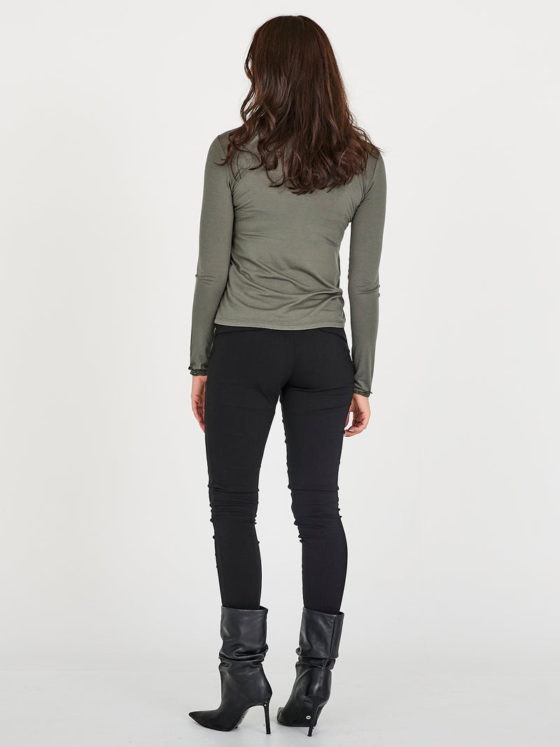 NÜ ADELE turtleneck tee Tops and T-shirts 393 Army