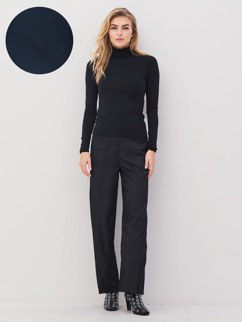 NÜ ADELE turtleneck tee Tops and T-shirts 480 Midnight Blue