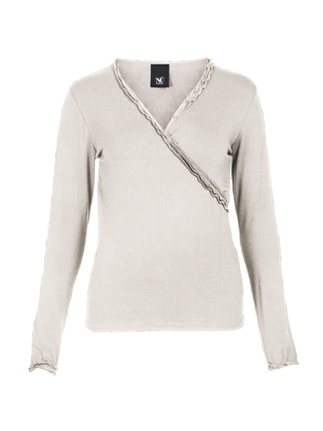 NÜ ADELE wrap tee Tops and T-shirts 112 Bone