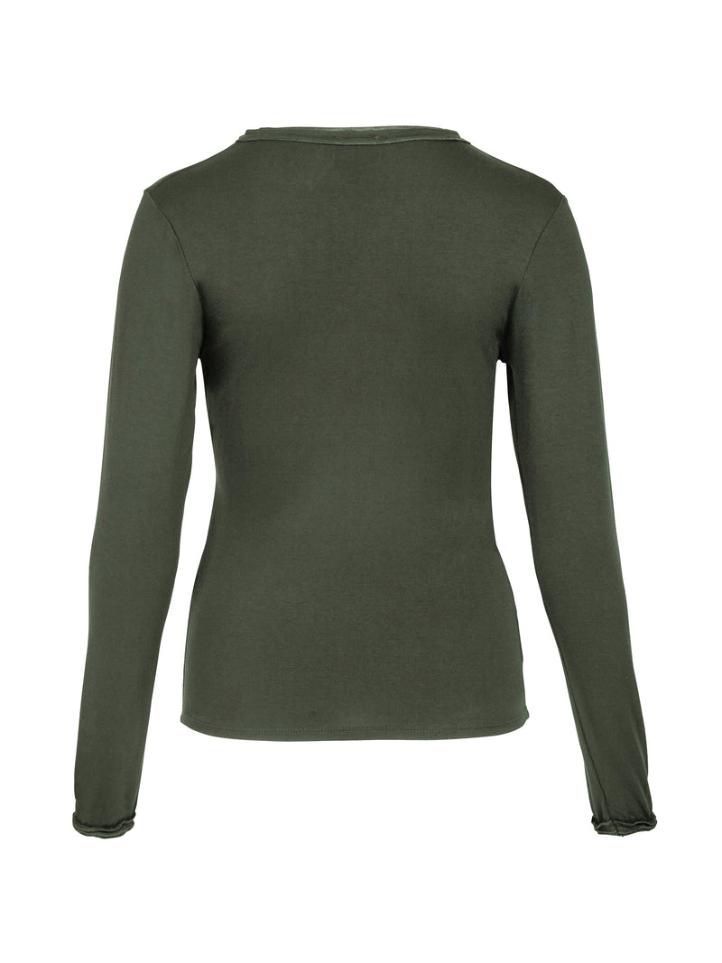 NÜ ADELE wrap tee Tops and T-shirts 393 Army