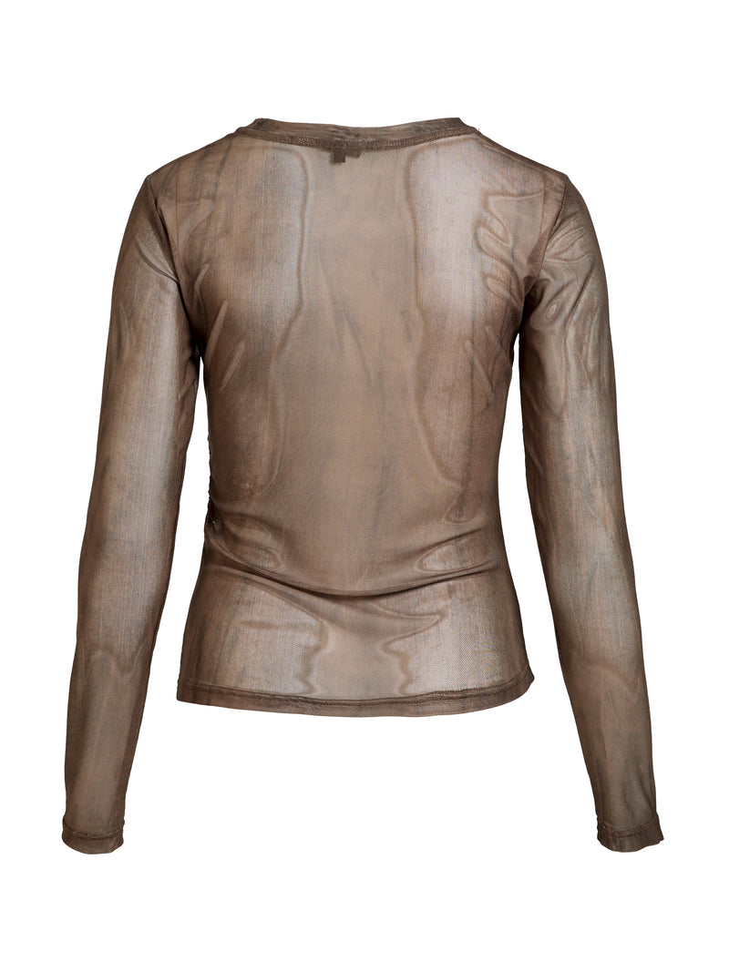 NÜ AGNA blouse Blouses 289 Brown Mix