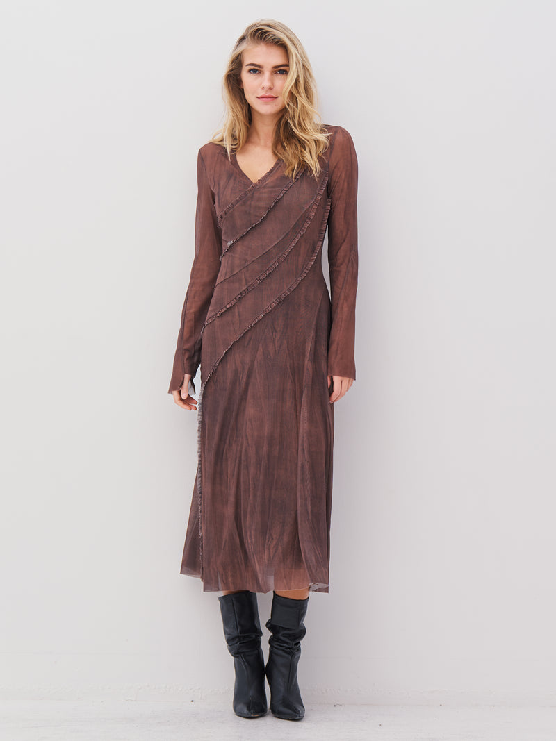 NÜ AGNA dress Dresses 289 Brown Mix