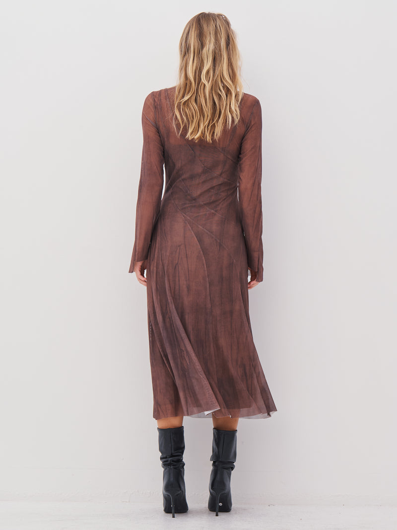 NÜ AGNA dress Dresses 289 Brown Mix