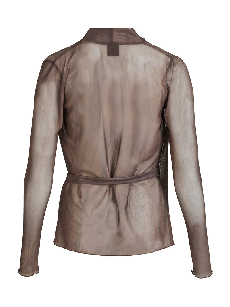 NÜ AGNA wrap blouse Blouses 289 Brown Mix