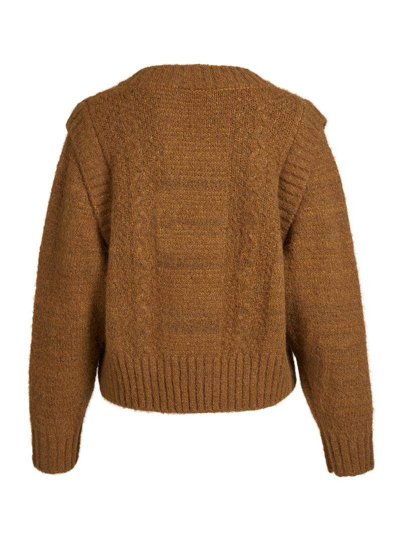 NÜ AGNES knit blouse Blouses 220 Camel