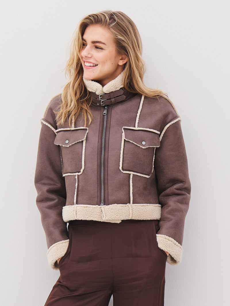 NÜ AIKO jacket Jackets 235 Cappuccino mix