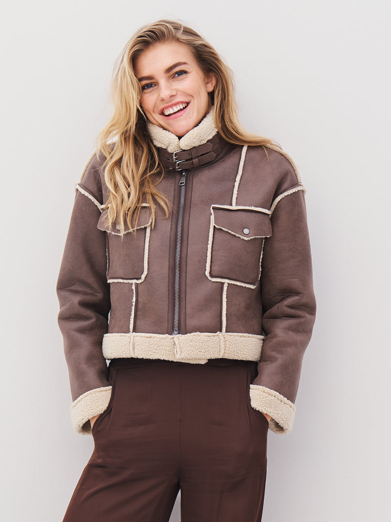 NÜ AIKO jacket Jackets 235 Cappuccino mix