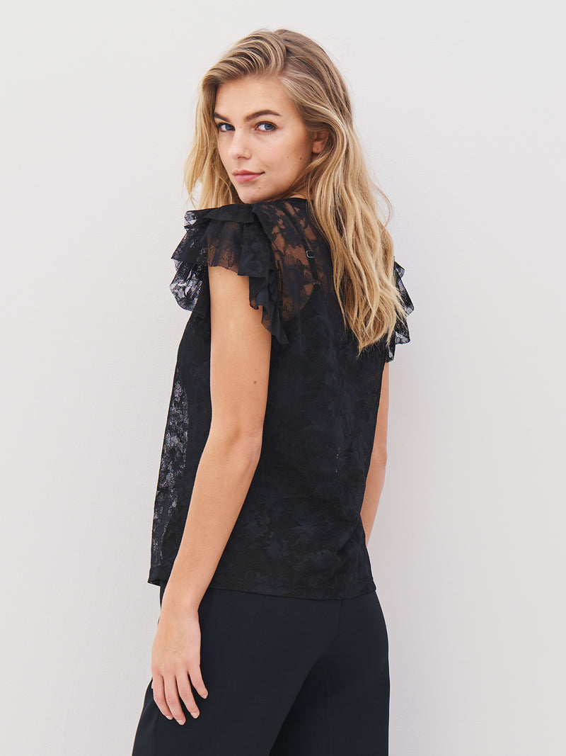 NÜ ALEC top Tops and T-shirts Black
