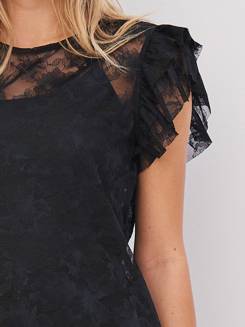 NÜ ALEC top Tops and T-shirts Black