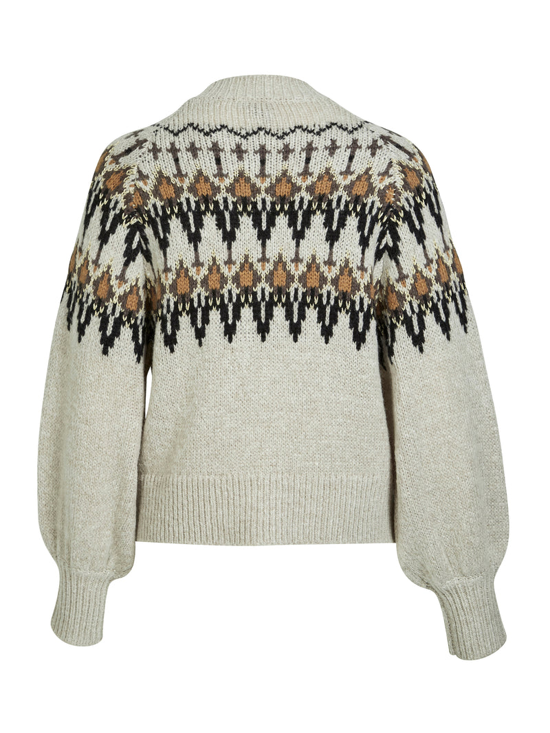 NÜ ALENA knit blouse Blouses 112 Bone mix
