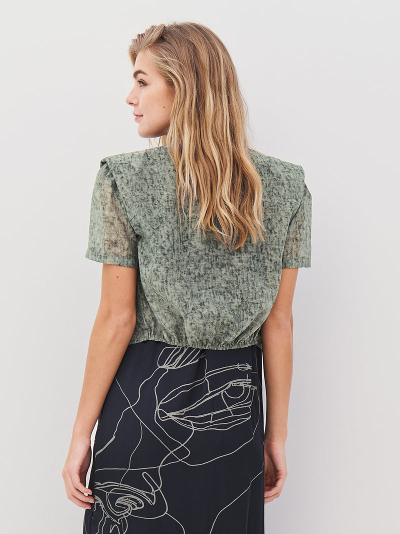 NÜ AMELI blouse Blouses 393 Army Mix