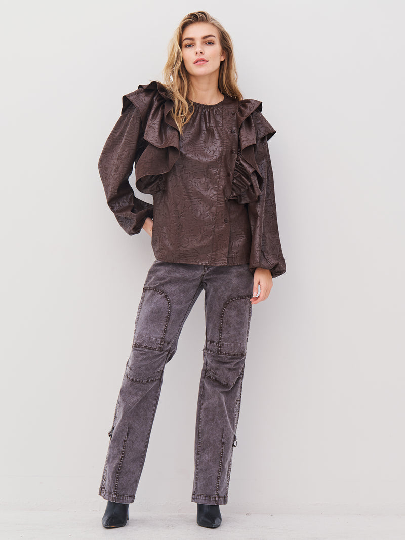 NÜ AMY trousers Trousers 289 Brown Mix