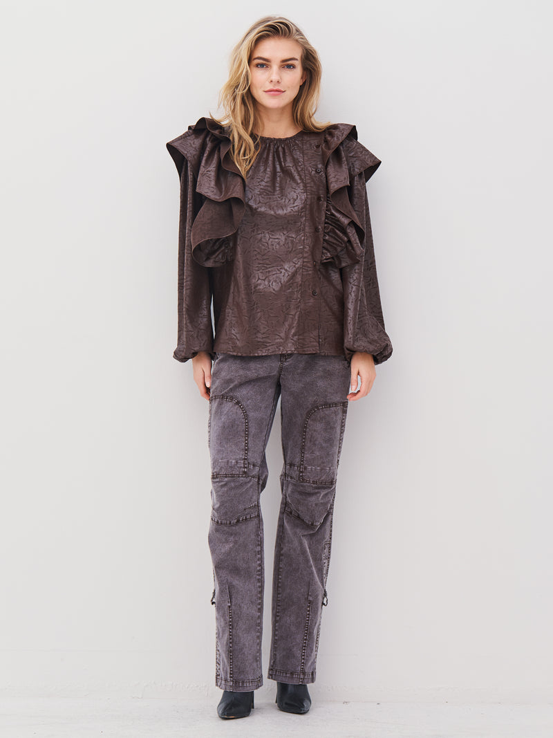 NÜ AMY trousers Trousers 289 Brown Mix
