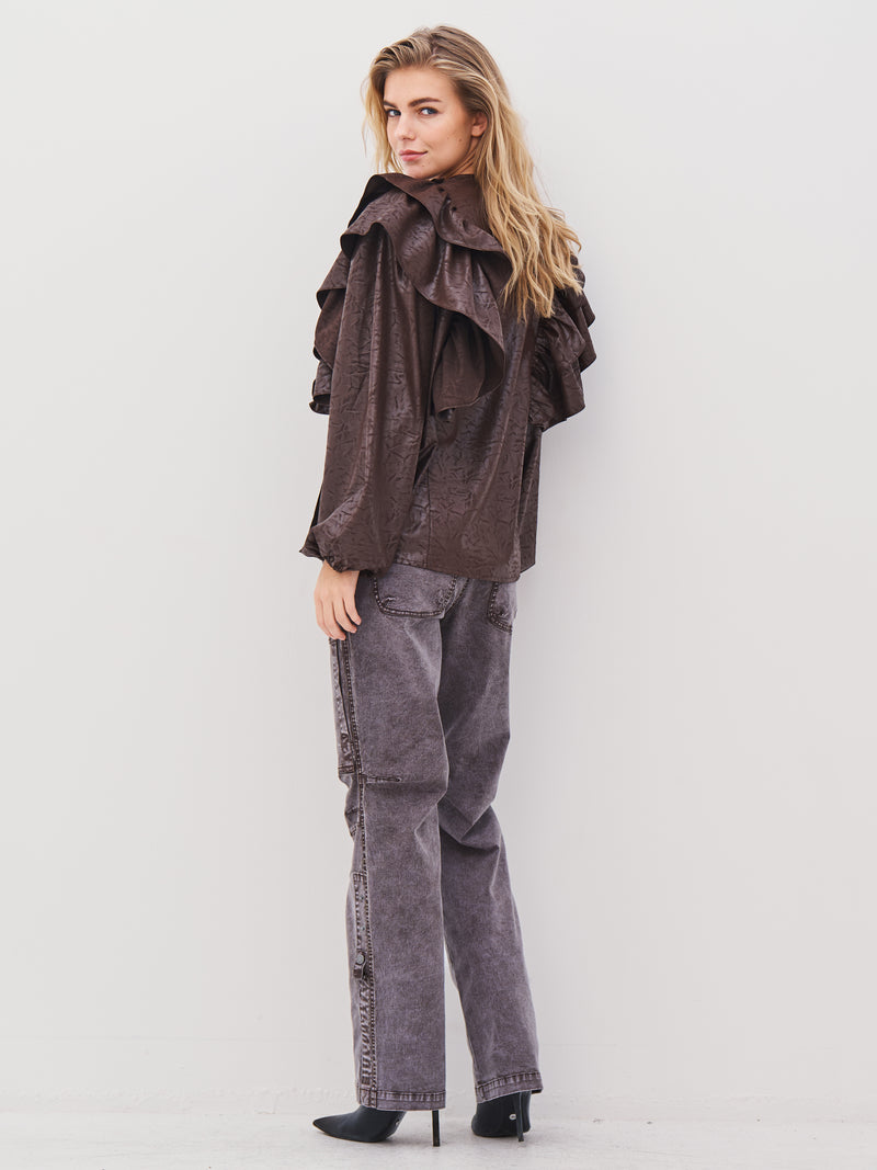 NÜ AMY trousers Trousers 289 Brown Mix