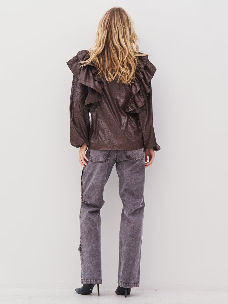 NÜ AMY trousers Trousers 289 Brown Mix