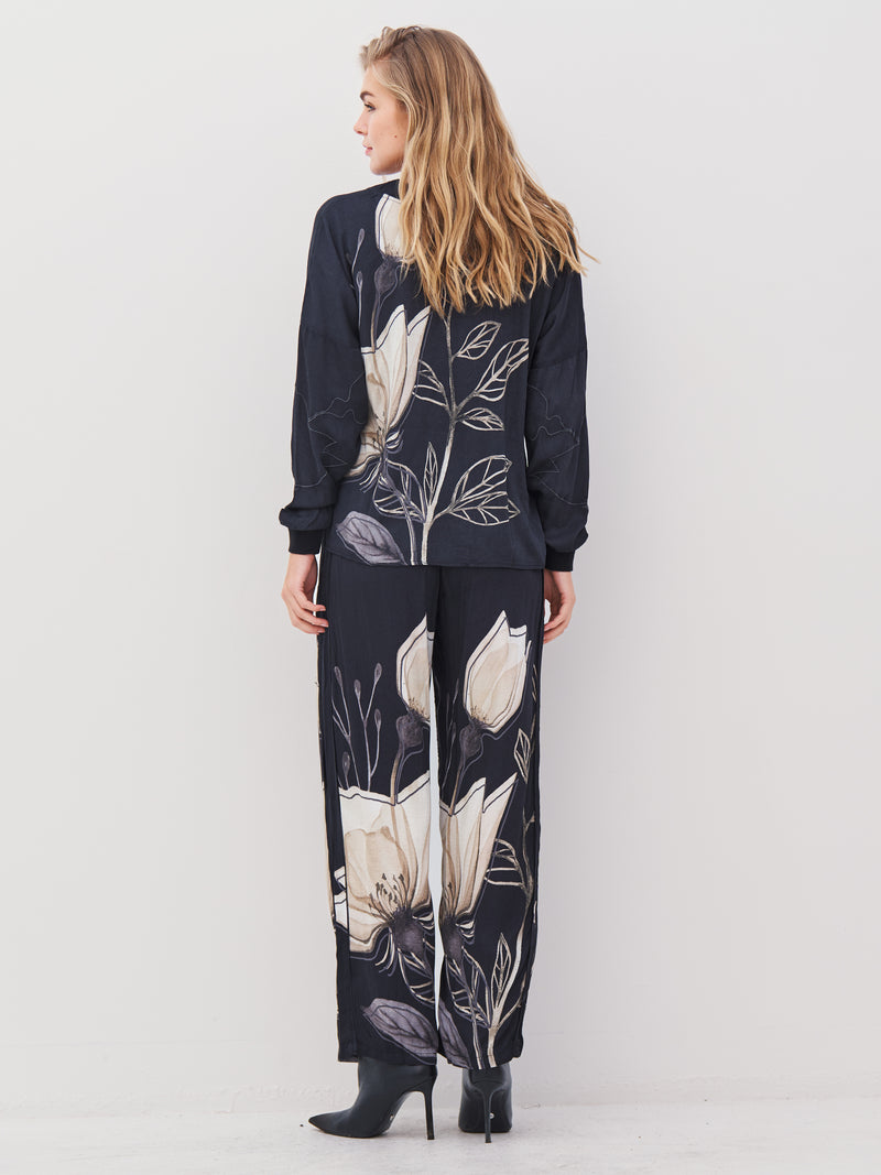 NÜ ANDY trousers Trousers Black mix
