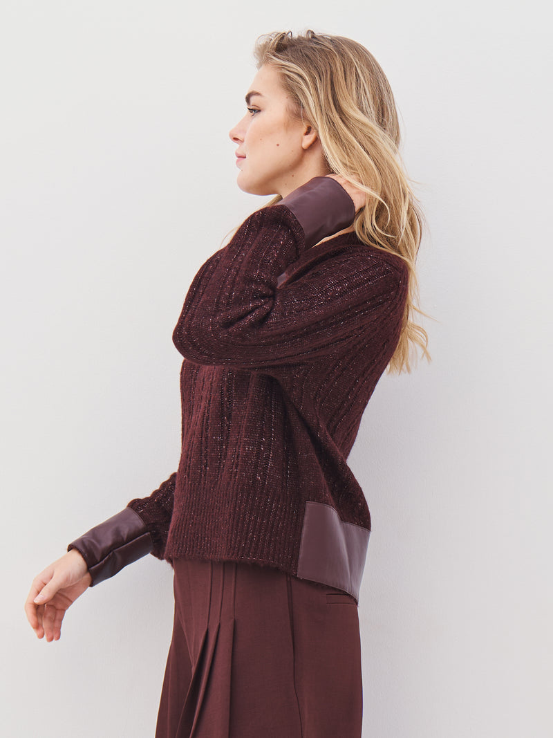 NÜ ANIA knit blouse Blouses 789 Grape Mix