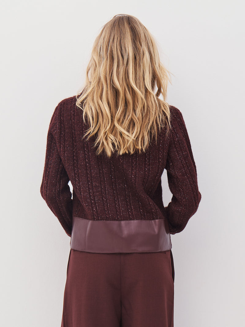 NÜ ANIA knit blouse Blouses 789 Grape Mix