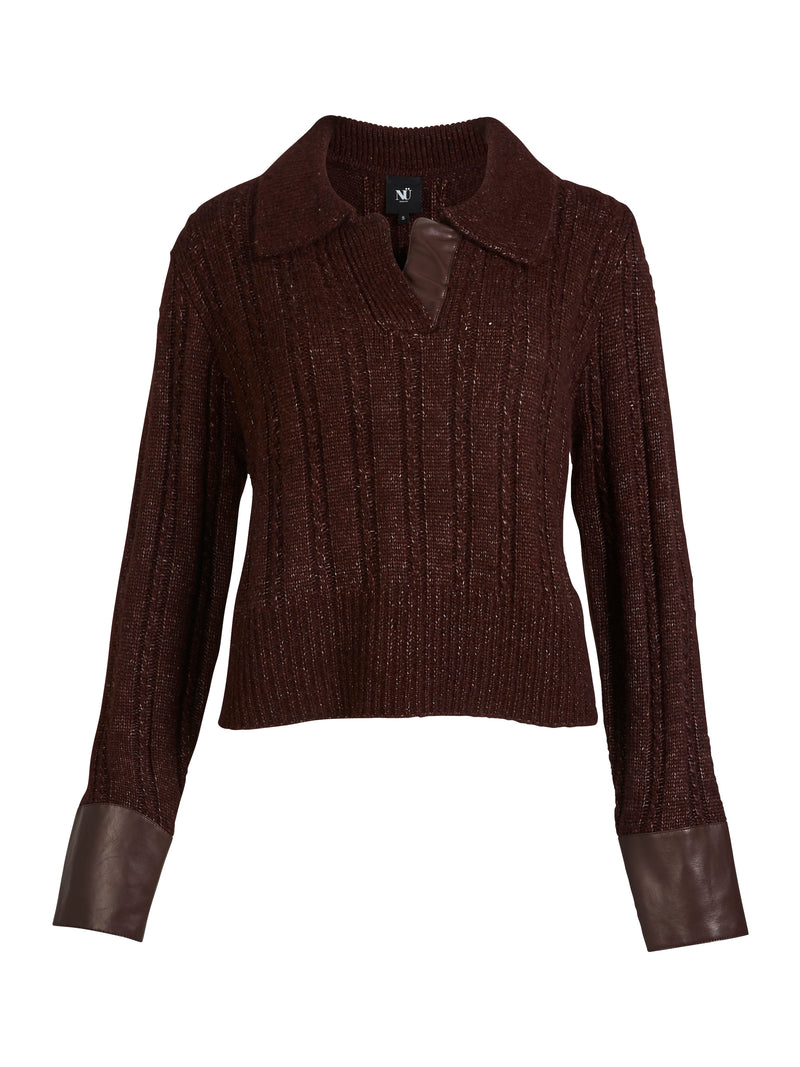 NÜ ANIA knit blouse Blouses 789 Grape Mix