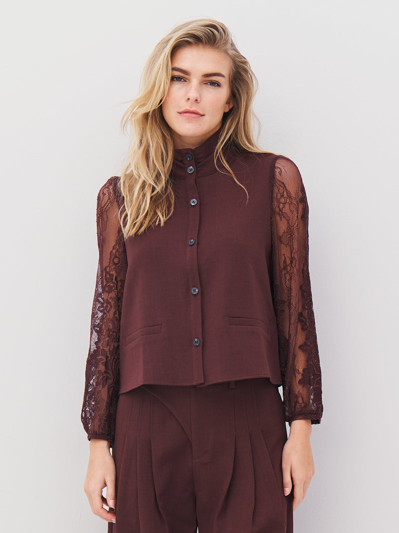 NÜ ARIEL shirt Shirts 789 Grape