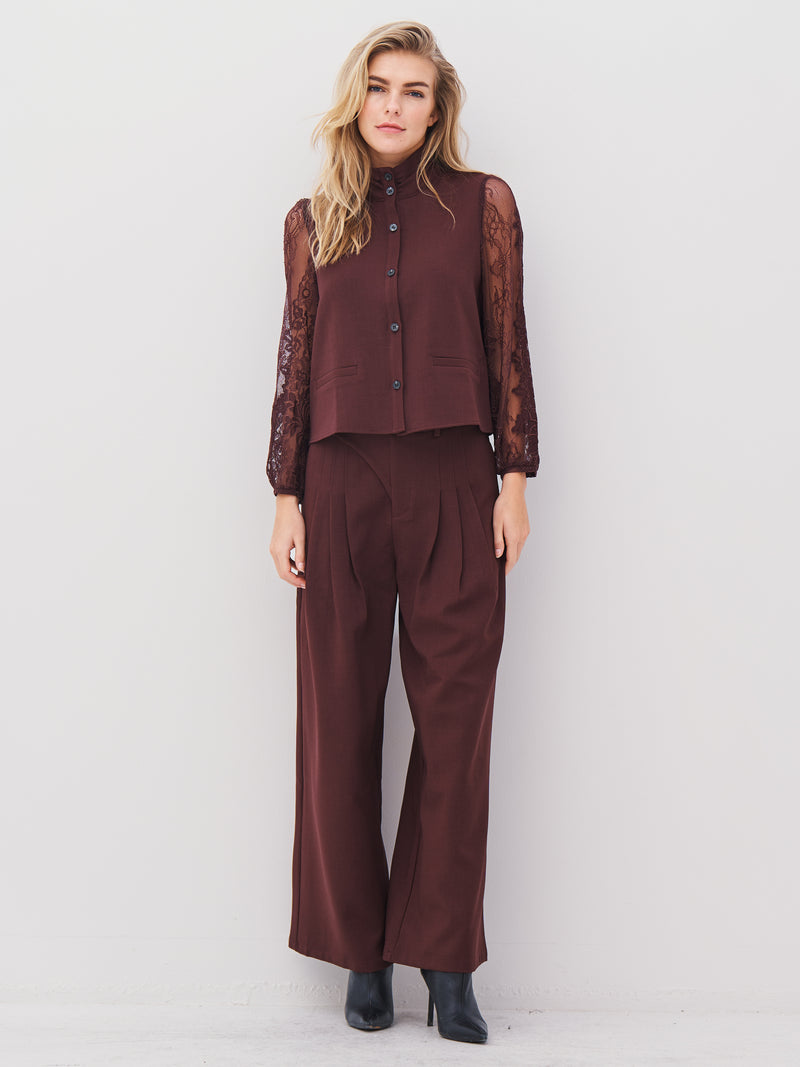 NÜ ARIEL trousers Trousers 789 Grape