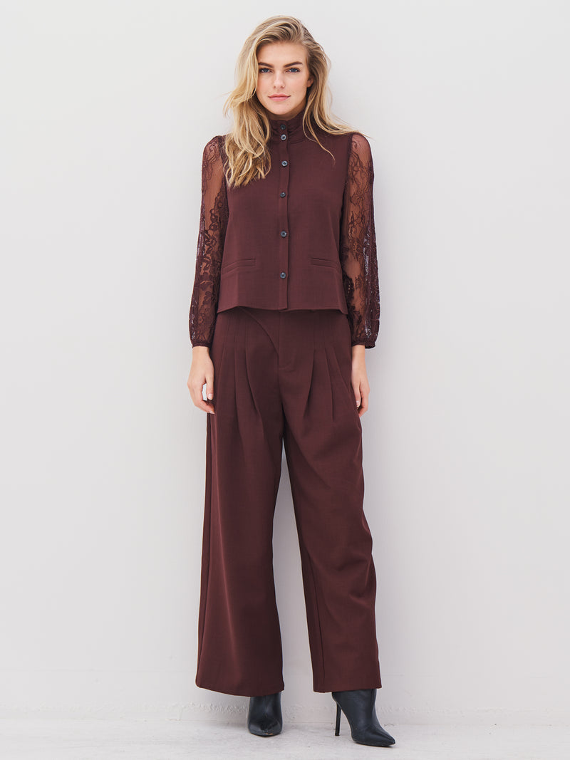 NÜ ARIEL trousers Trousers 789 Grape