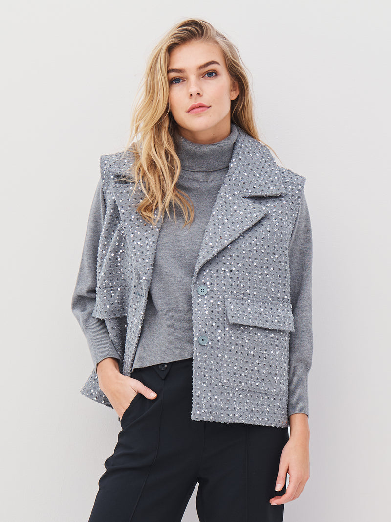 NÜ ASTON vest Vests 901 Grey