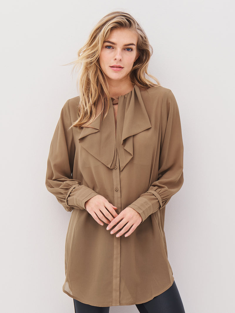 NÜ ASTRID long shirt Shirts 220 Camel