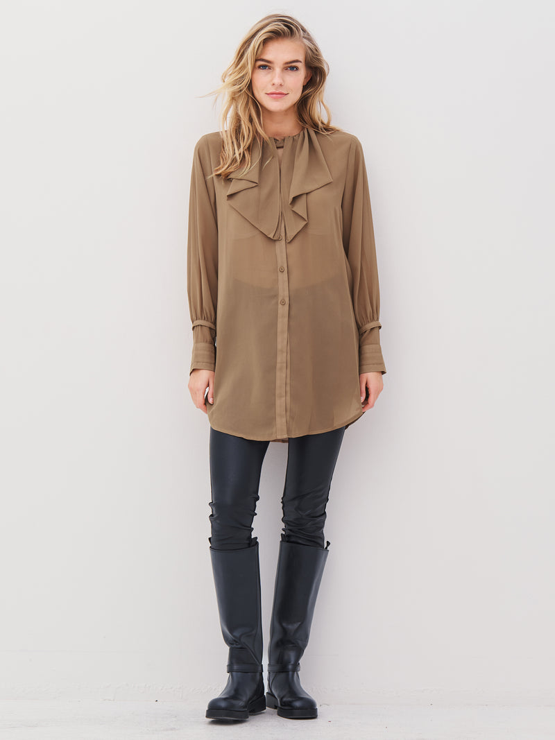 NÜ ASTRID long shirt Shirts 220 Camel