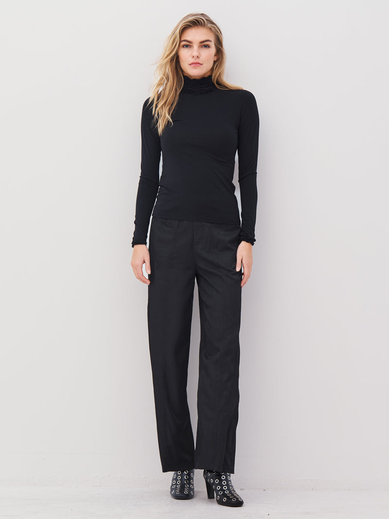 NÜ AVALON trousers Trousers Black