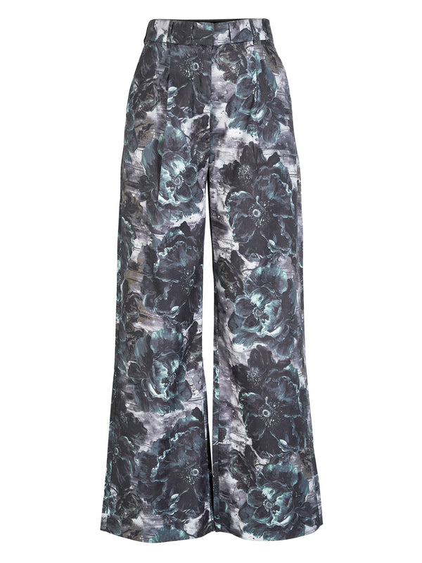 NÜ BALOU trousers Trousers 355 Petrol green mix