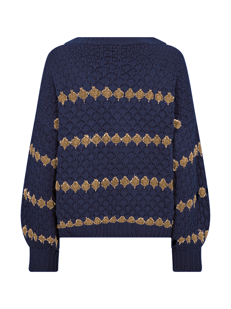 NÜ BANO knit Knit 476 Navy Mix