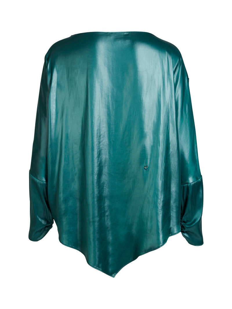 NÜ BOEL blouse Blouses 355 Petrol green