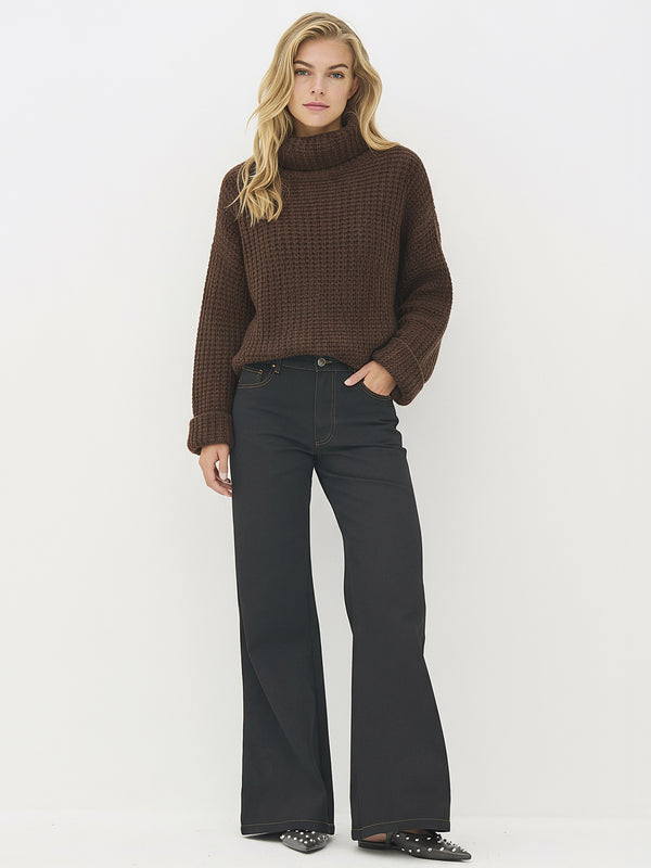 NÜ Bano Blouse knit Knit 289 Brown