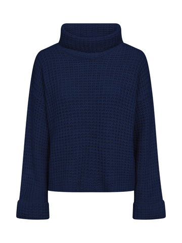 NÜ Bano Blouse knit Knit 476 Navy