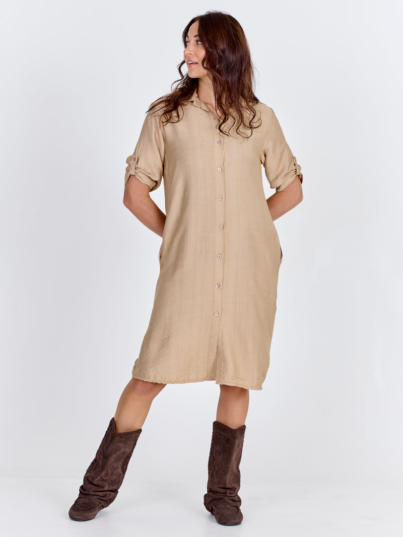 NÜ CAITLIN dress Dresses 130 sand