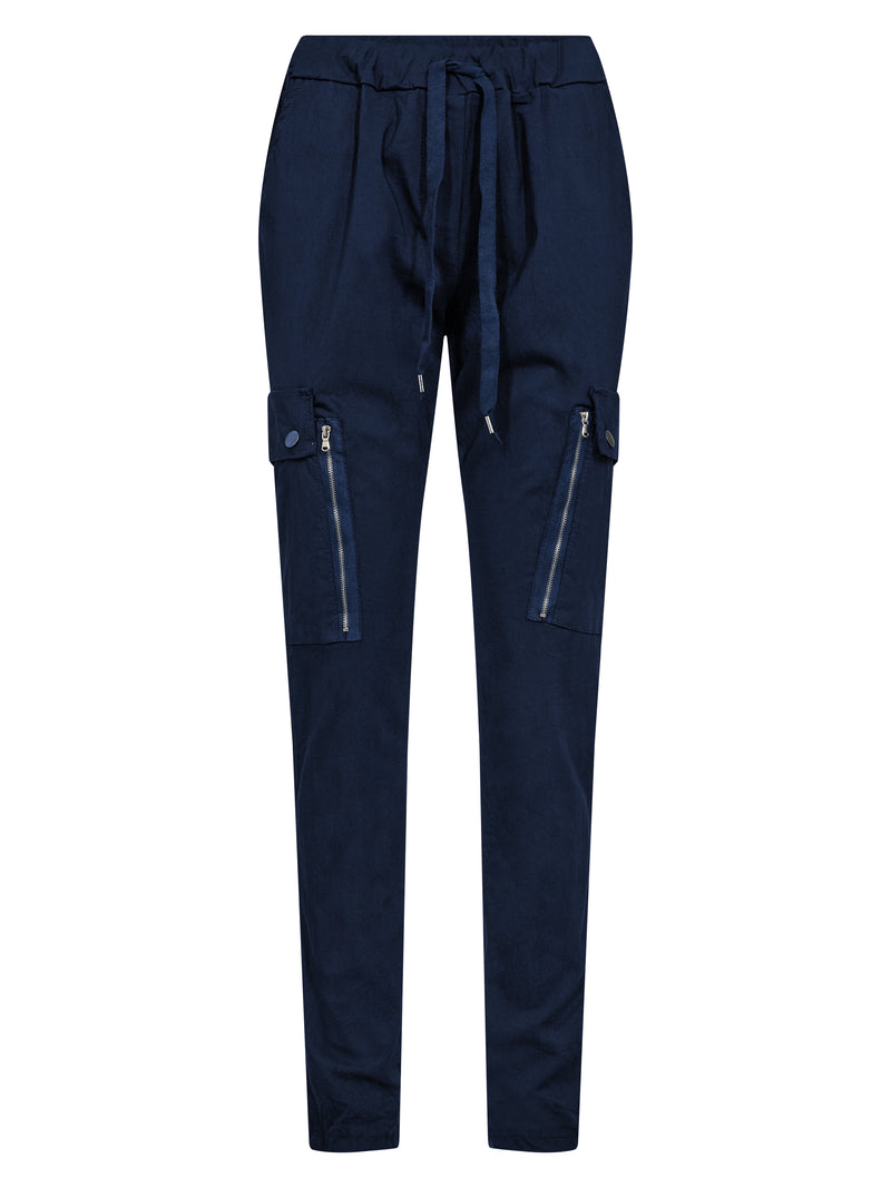 NÜ CARMEN cargo trousers Trousers 476 Navy