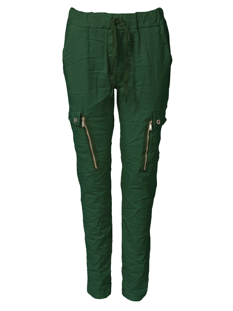 NÜ CARMEN cargo trousers Trousers 358 Green Absolute