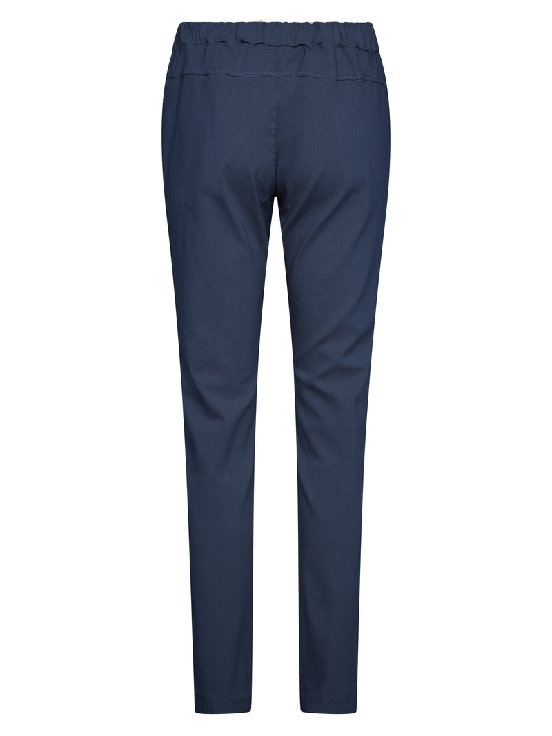 NÜ CARMEN plain trousers Trousers 476 Navy