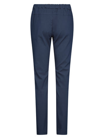 NÜ CARMEN plain trousers Trousers 476 Navy