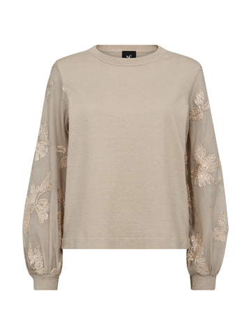 NÜ CHELO Knit Blouse Blouses 112 Bone