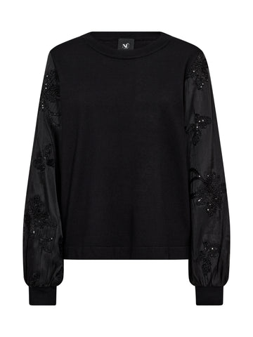 NÜ CHELO Knit Blouse Blouses Black