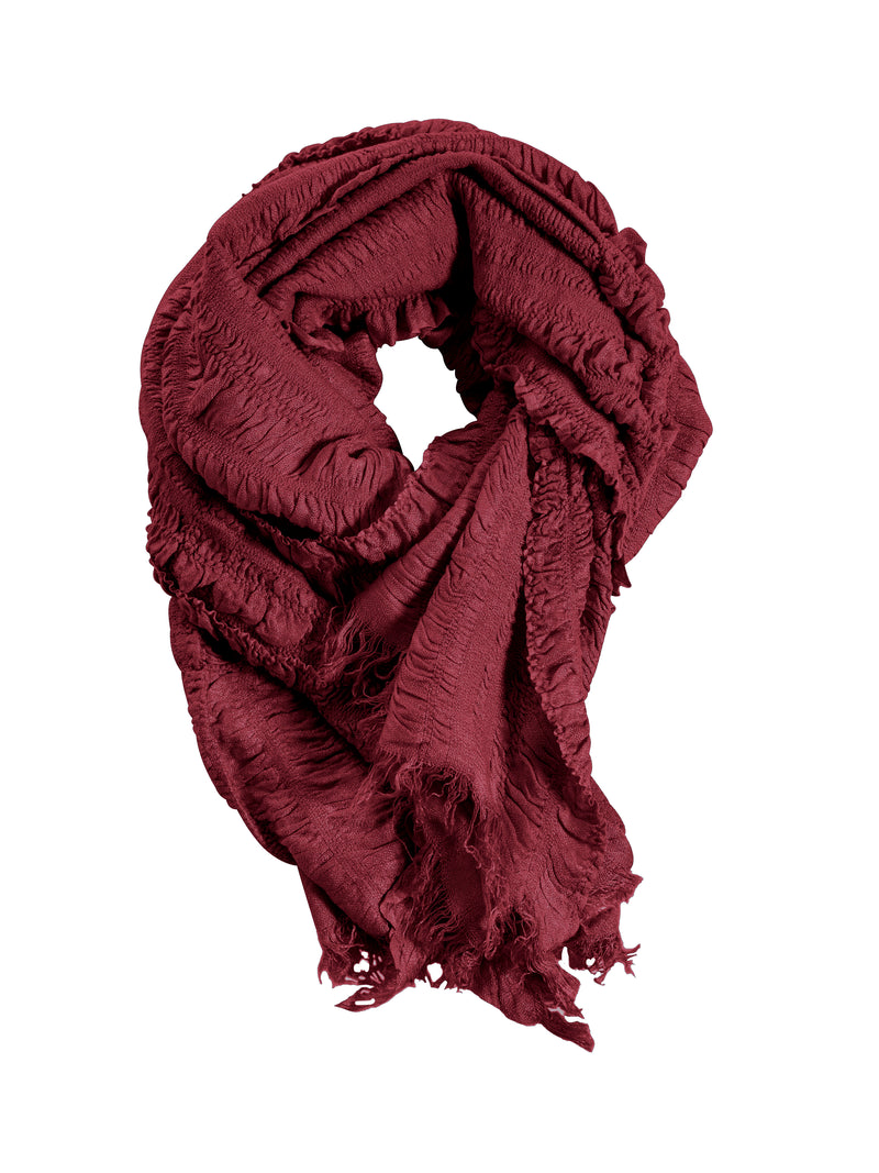 NÜ HOPE Large multi scarf Scarfs 685 Berry red