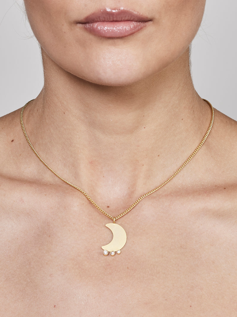 NÜ Moons No. 2 Necklace Jewellery 011 Gold