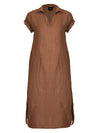 NÜ POLETTE Linen Dress Dresses 286 Mocca Mousse