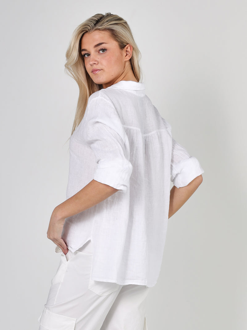 NÜ POLETTE linen shirt Shirts White