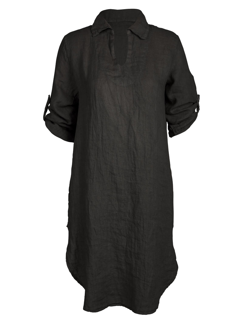 NÜ POLETTE linen tunic Tunics Black
