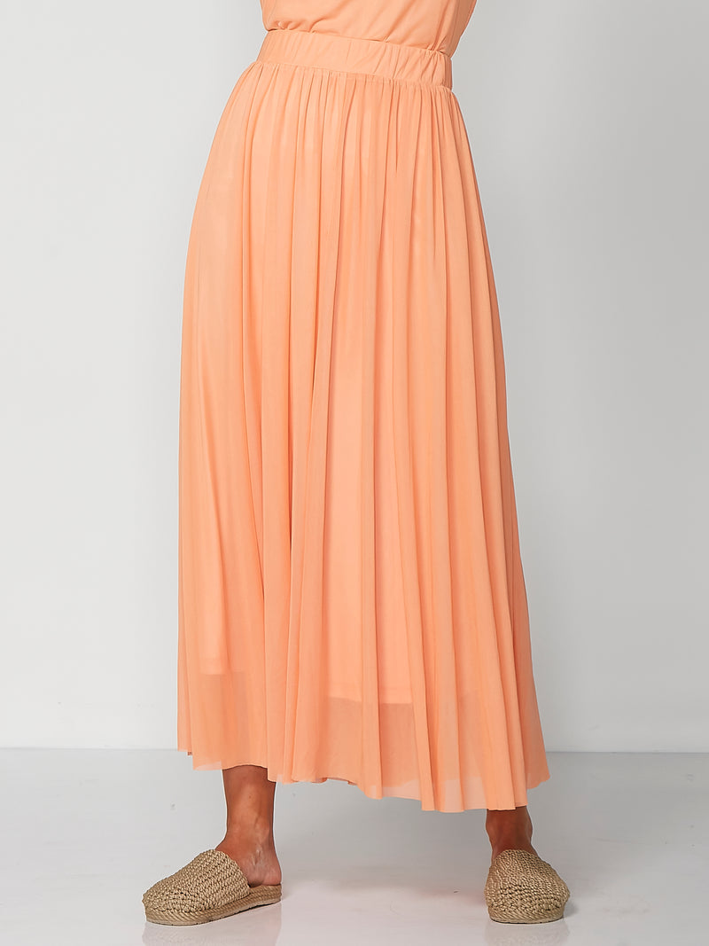 NÜ PUTTE pleated skirt Skirts 644 hot orange 