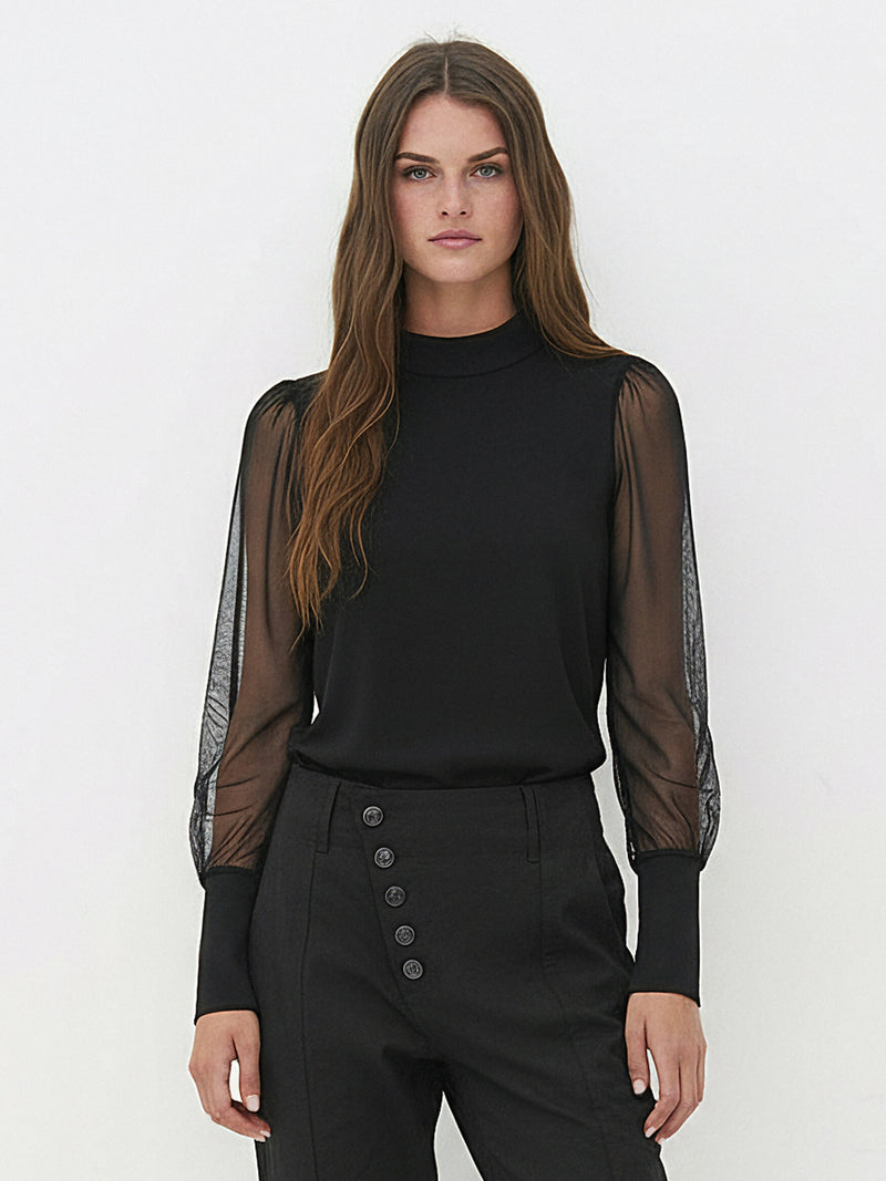 NÜ SAFINA Blouse Blouses Black