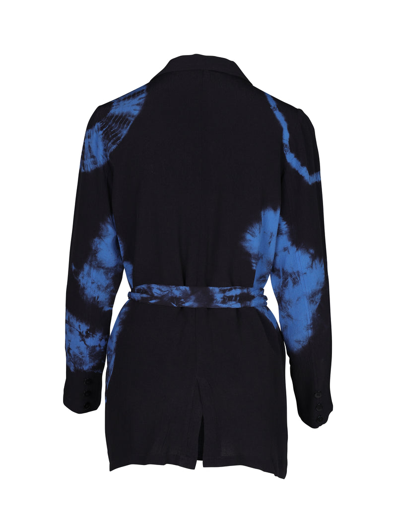 NÜ TALIA blazer with tie-dye print Blazers 482 Classic Navy Mix